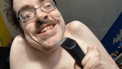 Ricky Berwick Shaving GIF
