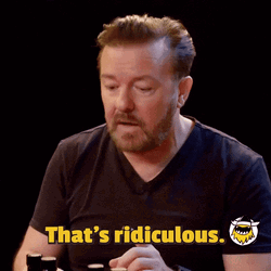 Ricky Gervais That's Ridiculous GIF