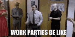 Ricky Gervais Work Party Be Like Meme GIF