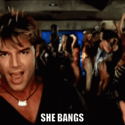 Ricky Martin She Bangs GIF