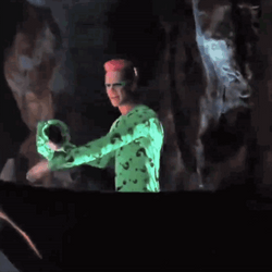 Riddler Holding His Mask GIF