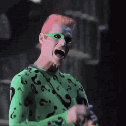 Riddler Jokingly Throws The Bomb GIF