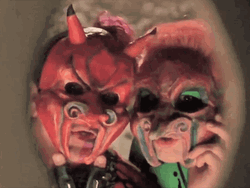 Riddler Wears Weird Mask GIF