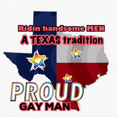 Ridin Handsome Men Texas Tradition Poster GIF