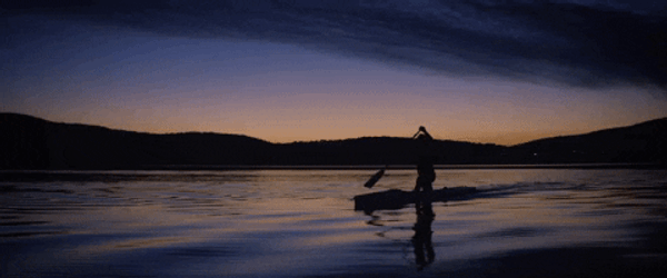 Riding The Canoe In The Night GIF