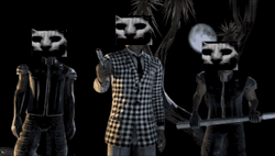 Rigged Cat Mask Full Moon GIF