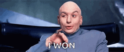 Right Dr Evil I Won GIF