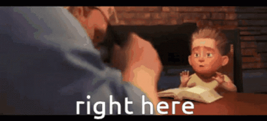 Right Here The Incredibles Bob Parr GIF
