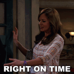 Right On Time Allyson Janney GIF