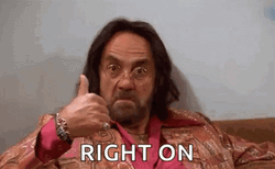 Right On Tommy Chong Thumbs Up GIF