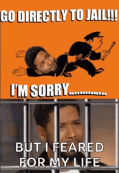 Right To Jail But I Feared For My Life GIF