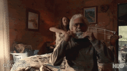 Righteous Gemstones Freeman Licking Money Shower GIF