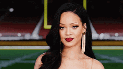 Rihanna At Football Field Sassy Look GIF