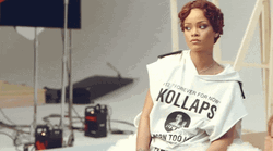 Rihanna Better Have My Money In A Studio GIF
