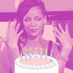 Rihanna Birthday Cake GIF