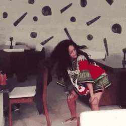 Rihanna Dancing Work Twerk Moves Lively GIF