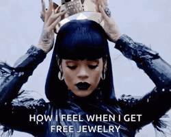 Rihanna How I Feel Of Jewelry GIF