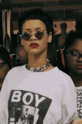 Rihanna Judging With Sunglasses GIF