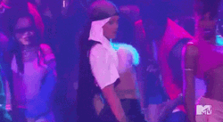 Rihanna Spin Swag In Dancehall GIF