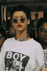 Rihanna Who Me GIF