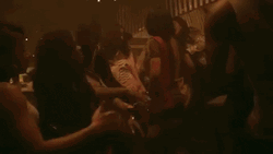 Rihanna Work Music Video Dancing In Crowd  GIF