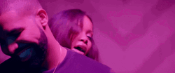 Rihanna Work Music Video Drake Wiping Face GIF