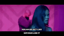 Rihanna Work  Music Video Fiery Singing GIF