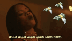 Rihanna Work Music Video Flying Money  GIF