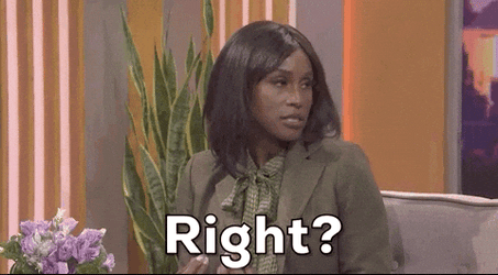Riiight Issa Rae Passive Response GIF