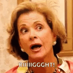 Riiight Lucille Bluth Flirty Wink GIF