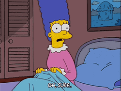 Riiight Marge Simpson Doubtful GIF