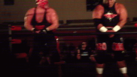 Rikishi And Vader Do The Too Cool Dance GIF