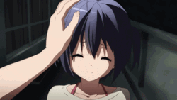 Rikka Head Pat GIF