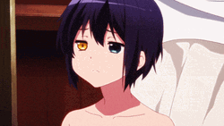 Rikka Takanashi Getting Hair Salon  GIF