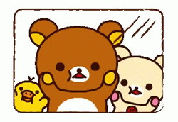 Rilakkuma  And Friends On Glass GIF