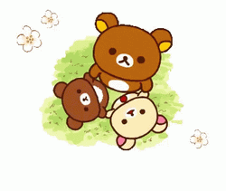 Rilakkuma And Friends Playing GIF