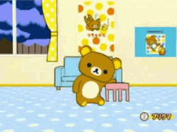 Rilakkuma Fall Down On Floor GIF
