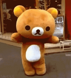 Rilakkuma Mascot Dancing GIF