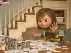 Riley Can't Stand Frustration GIF