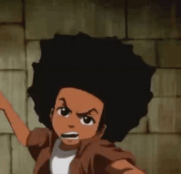 Riley Freeman Huey Slap GIF