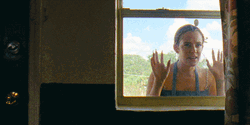 Riley Keough Watching Through Window GIF