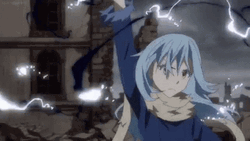 Rimuru Tempest Releasing Powerful Energy GIF