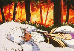 Rin Found Wounded Sesshomaru GIF