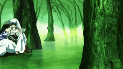 Rin Taking Care Of Sick Sesshomaru GIF
