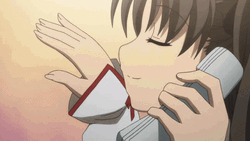 Rin Tohsaka Talking To Someone On The Phone GIF