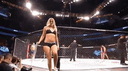 Ring Girl Blonde Hair Ufc Blow A Kiss GIF