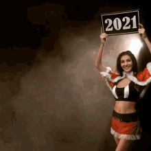 Ring Girl Christmas Costume Happy 2021  GIF