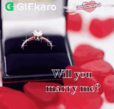 Ring In Box Saying Will You Marry Me GIF