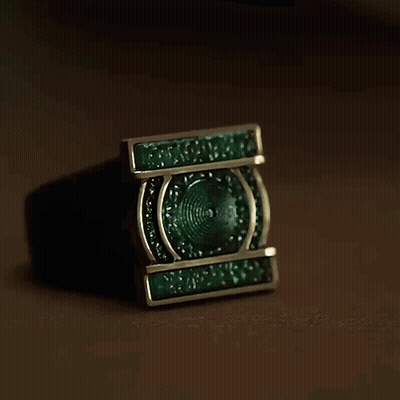 Ring With Green Stone GIF