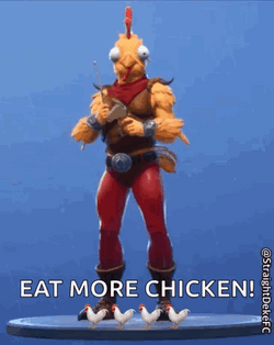 Ringing Cowbell Eat More Chicken GIF